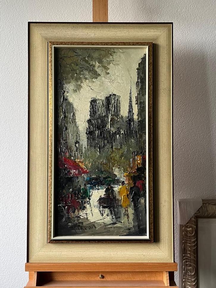 John Bevort, Parijse stadsvoorstelling, Antiek en Kunst, Kunst | Schilderijen | Klassiek, Ophalen