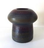 Keramiek vaas bruin rond gedeelte Gubbels Helden 5330-k, Antiek en Kunst, Ophalen of Verzenden