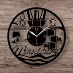 Manicure wandklok 30 cm, Ophalen of Verzenden, Nieuw, Analoog, Wandklok