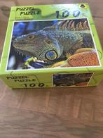 puzzel kameleon, Hobby en Vrije tijd, Ophalen of Verzenden, Minder dan 500 stukjes, Zo goed als nieuw, Legpuzzel