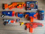 Nerf/X-Shot Guns + Accessoires - €60, Ophalen, Zo goed als nieuw, Jongen of Meisje