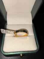 18K Gouden Ring met Saffier, Sieraden, Tassen en Uiterlijk, Ophalen of Verzenden, Dame of Heer, Met edelsteen, Goud