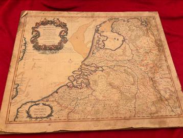 Antieke/Historisch kaart Nl/Be Carte des provinces unies beschikbaar voor biedingen