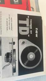 Thorens Platenspeler Advertentie - TD-124 & TD-184, Ophalen of Verzenden, Platenspeler, Thorens