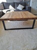 vierkante salontafel mangohout, Huis en Inrichting, Tafels | Salontafels, Ophalen, Gebruikt, Vierkant, Minder dan 50 cm