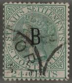 Zeer Zeldzame Zegel! Straits Settlements Y&T 21, Postzegels en Munten, Zuidoost-Azië, Ophalen of Verzenden