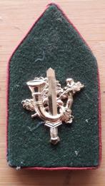 Kraagspiegel Limburgse Jagers embleem insigne badge nummer 2, Verzamelen, Embleem of Badge, Nederland, Ophalen of Verzenden, Landmacht