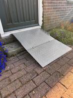Aluminium oprijplaat rolstoel /motor., Diversen, Ophalen of Verzenden, Inklapbaar, Zo goed als nieuw