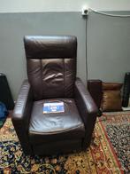 Bruine Relaxfauteuil met Sta-op Functie, Huis en Inrichting, Fauteuils, Gebruikt, Ophalen of Verzenden, 75 tot 100 cm, Modern