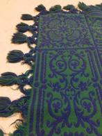GFL25 Grand foulard groen blauw engelen 177/114, Huis en Inrichting, Gebruikt, Ophalen of Verzenden