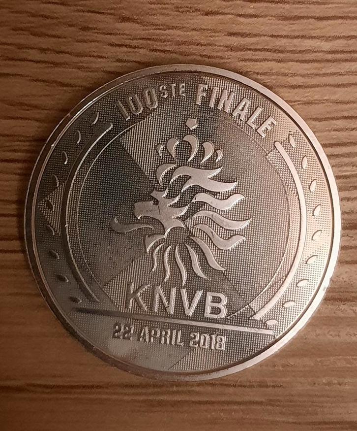 Toto KNVB Bekerfinale munt, Postzegels en Munten, Munten | Nederland, Overige waardes, Vóór koninkrijk, Ophalen of Verzenden