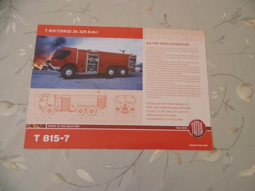 Tatra T 815-7 crashtender, Boeken, Auto's | Folders en Tijdschriften, Zo goed als nieuw, Overige merken, Verzenden