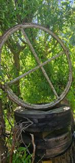 Prachtig rond kantelbaar stalraam (diameter 65 cm) brocante, Tuin en Terras, Ophalen of Verzenden, Gebruikt