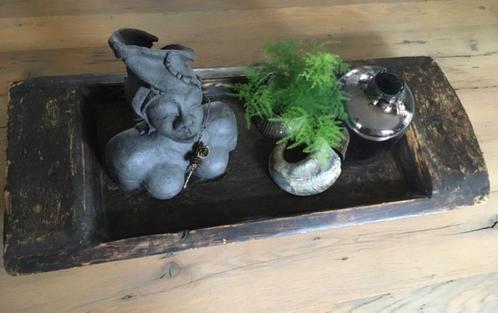Stoere oude doorleefde houten trog. Verlaagd in prijs!!, Huis en Inrichting, Woonaccessoires | Schalen en Manden, Gebruikt, Schaal