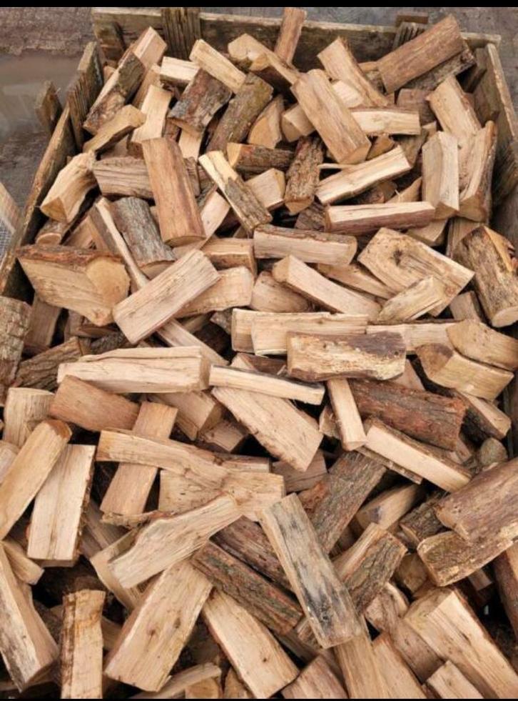 Mooi droog eiken haardhout, Tuin en Terras, Haardhout, Blokken, Ophalen