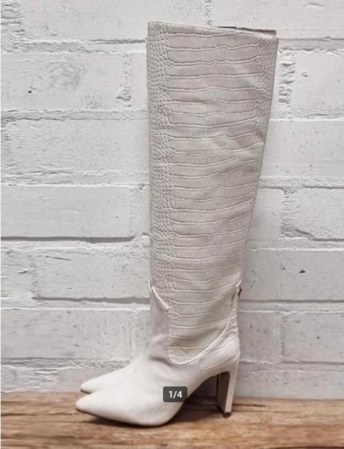JOSH V - Mooie offwhite laarzen maat 36 - Nieuw €200 - JOSHV, Kleding | Dames, Schoenen, Nieuw, Hoge laarzen, Wit, Ophalen of Verzenden