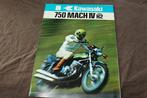 Kawasaki 750 Mach IV model H2 motorfiets verkoop folder, Ophalen of Verzenden, Kawasaki