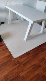 Witte eettafel met gebruikssporen, Huis en Inrichting, Ophalen, Gebruikt, 100 tot 150 cm, 150 tot 200 cm