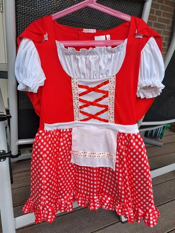Roodkapje / tiroler / carnavals / verkleed jurk maat 116