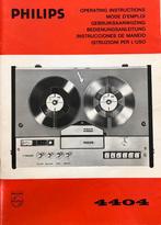 Gebruiksaanwijzing Philips N 4404, Audio, Tv en Foto, Bandrecorders, Ophalen of Verzenden, Bandrecorder