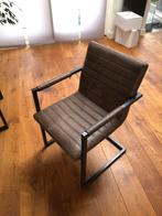 6 leren eetkamerstoelen te koop, Ophalen of Verzenden, Minder dan 75 cm, Leer, 50 tot 75 cm