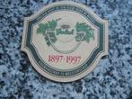 bierviltje   GROLSCH  1897 - 1997   zomergoud, Verzamelen, Ophalen of Verzenden, Zo goed als nieuw, Viltje(s), Grolsch