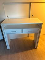 Uitschuifbaar Bureau Wit, Ophalen, Zo goed als nieuw, Bureau