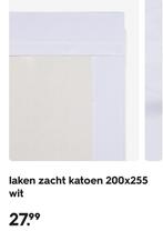 Lakens wit, Huis en Inrichting, Eenpersoons, Wit, Overige typen, Ophalen of Verzenden