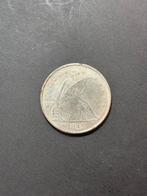 One dollar sitting liberty 1845, Postzegels en Munten, Munten | Amerika, Ophalen of Verzenden, Noord-Amerika, Losse munt, Zilver