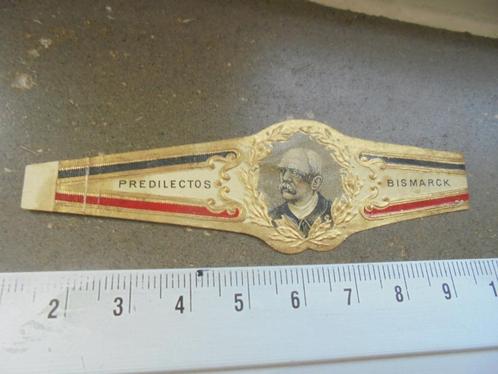Oude sigarenband Predilectos Bismarck, Verzamelen, Rookartikelen, Aanstekers en Luciferdoosjes, Gebruikt, Sigarenbandjes, Ophalen of Verzenden