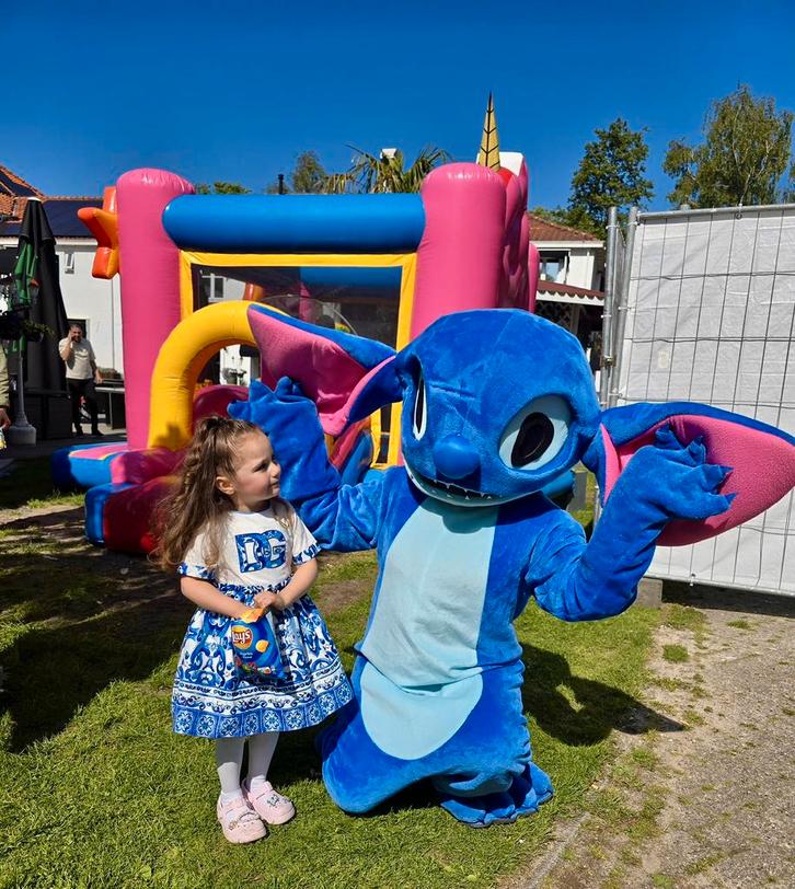 Mascottes maak van je verjaardag een onvergetelijke dag, Hobby en Vrije tijd, Feestartikelen | Verhuur, Zo goed als nieuw, Verjaardag