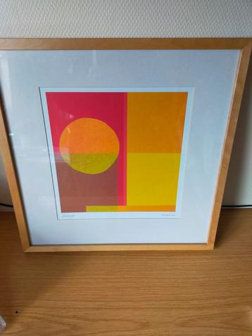 Vintage litho 'Sunset' van Amaina Ikea beschikbaar voor biedingen