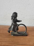 Beeldje tin ardje de graaf meisje hoepel meeuws tiel, Ophalen