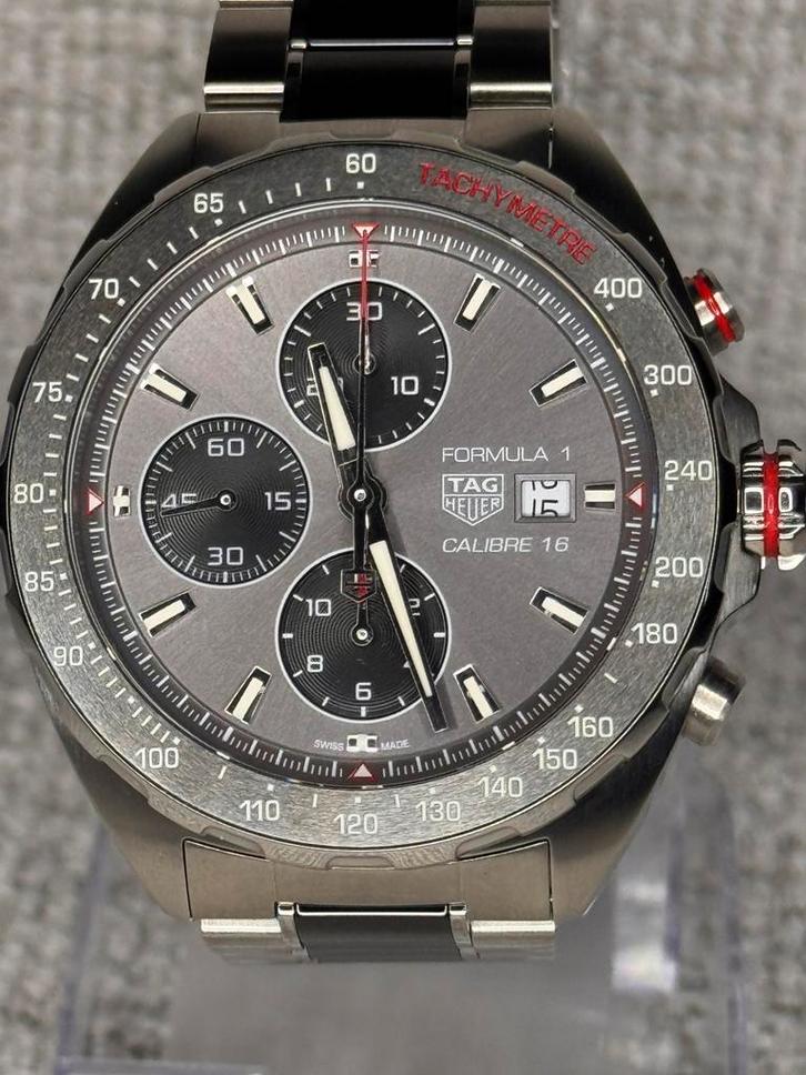 TAG Heuer Formula 1 Chronograph/Calibre16/Full Set/44mm, Sieraden, Tassen en Uiterlijk, Horloges | Heren, Zo goed als nieuw, Polshorloge