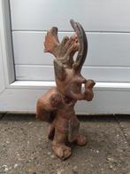 Antieke terracotta mexicaans krijger beeld, Verzamelen, Beelden en Beeldjes, Verzenden