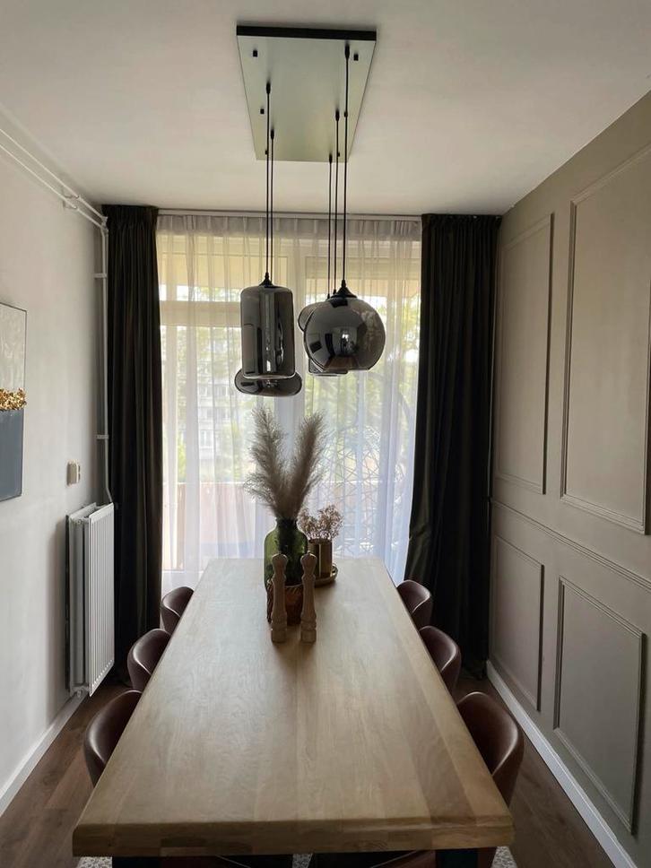 Massief Eiken Eettafel - Vakman Gemaakt, Huis en Inrichting, Tafels | Eettafels, Zo goed als nieuw, 50 tot 100 cm, 200 cm of meer