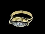 Art nouveau goud &amp; briljanten ring bezet 3 Briljanten, Art Nouveau, Verzenden, ., Zo goed als nieuw