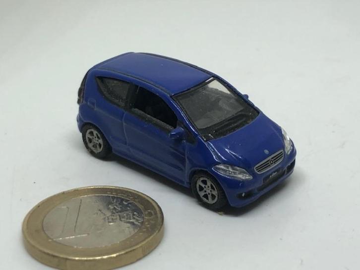 Mercedes A200 Blauw, Welly, Hobby en Vrije tijd, Modelauto's | 1:87, Gebruikt, Auto, Overige merken, Ophalen of Verzenden
