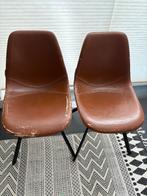 2 x Dutchbone Franky stoelen, Huis en Inrichting, Stoelen, Ophalen, Gebruikt, Twee, Bruin