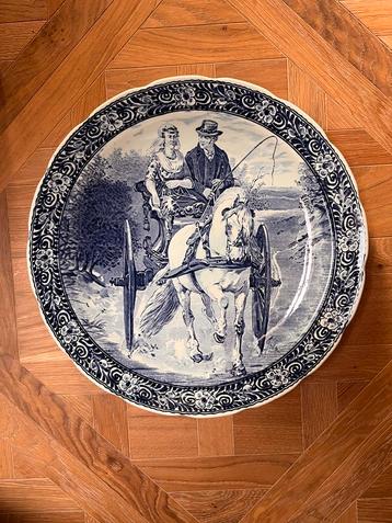 Mooi wandbord Delfts Blauw 39cm beschikbaar voor biedingen