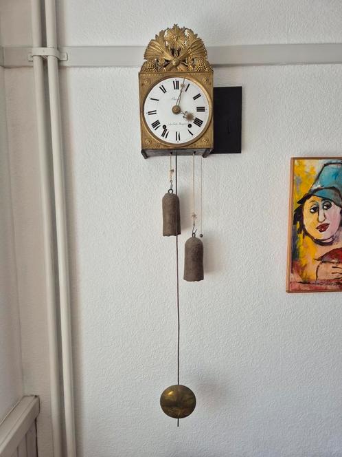 Antieke Franse Klok – ca. 1850 – La Bâtie-Montgascon, Antiek en Kunst, Antiek | Klokken, Ophalen
