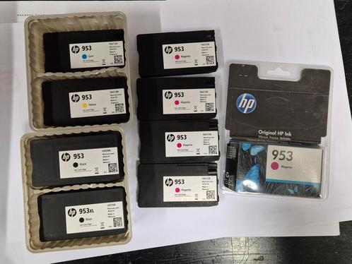 HP 953 cartridges. 9 stuks, div kleuren, Computers en Software, Printerbenodigdheden, Nieuw, Cartridge, Ophalen