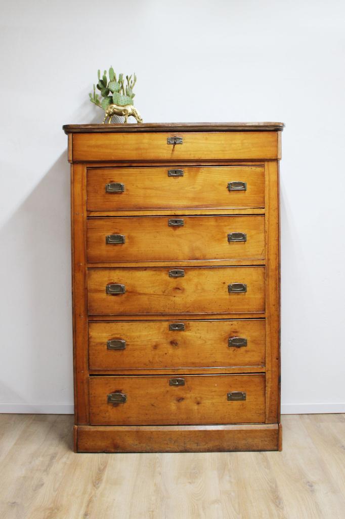 Antieke Chiffoniere kast. Vintage ladekast / meidenkast, Antiek en Kunst, Antiek | Meubels | Kasten, Ophalen