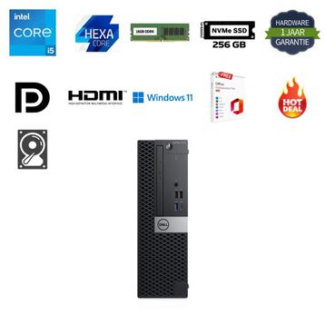 Dell Optiplex 7070 SFF i5-9500 16GB 256GB SSD 2TB HDD Office beschikbaar voor biedingen