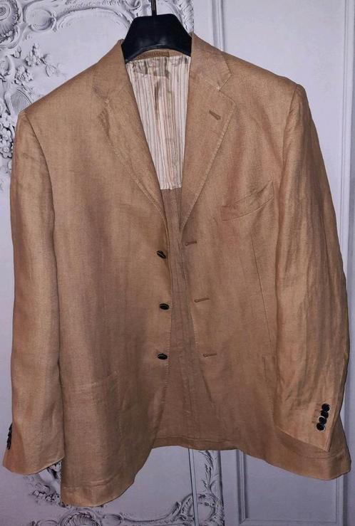 Corneliani  linnen colbert maat 50 7Rvalt ruimer meer 52-54, Kleding | Heren, Kostuums en Colberts, Gedragen, Maat 52/54 (L), Beige