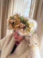 Bloemenband beige goud, Ophalen of Verzenden, Carnaval