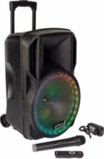 PARTY-12RGB Mobiel geluidsysteem met VHF microfoon, Audio, Tv en Foto, Karaoke-apparatuur, Nieuw, Ophalen of Verzenden