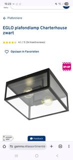 2x Eglo plafondlamp, Ophalen, Zo goed als nieuw, Glas, Minder dan 50 cm