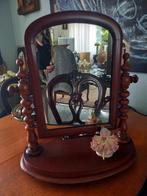 Antieke mahoniehouten kaptafel spiegel, Huis en Inrichting, Tafels | Kaptafels, Ophalen, Hout, 50 tot 100 cm, Minder dan 100 cm