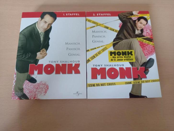 Monk Seizoen 1 & 2 DVD Boxset, Cd's en Dvd's, Dvd's | Tv en Series, Zo goed als nieuw, Komedie, Boxset, Vanaf 12 jaar, Ophalen of Verzenden